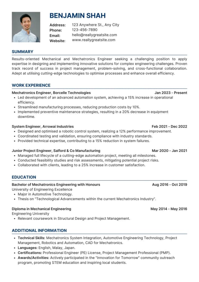 Resume Template 5