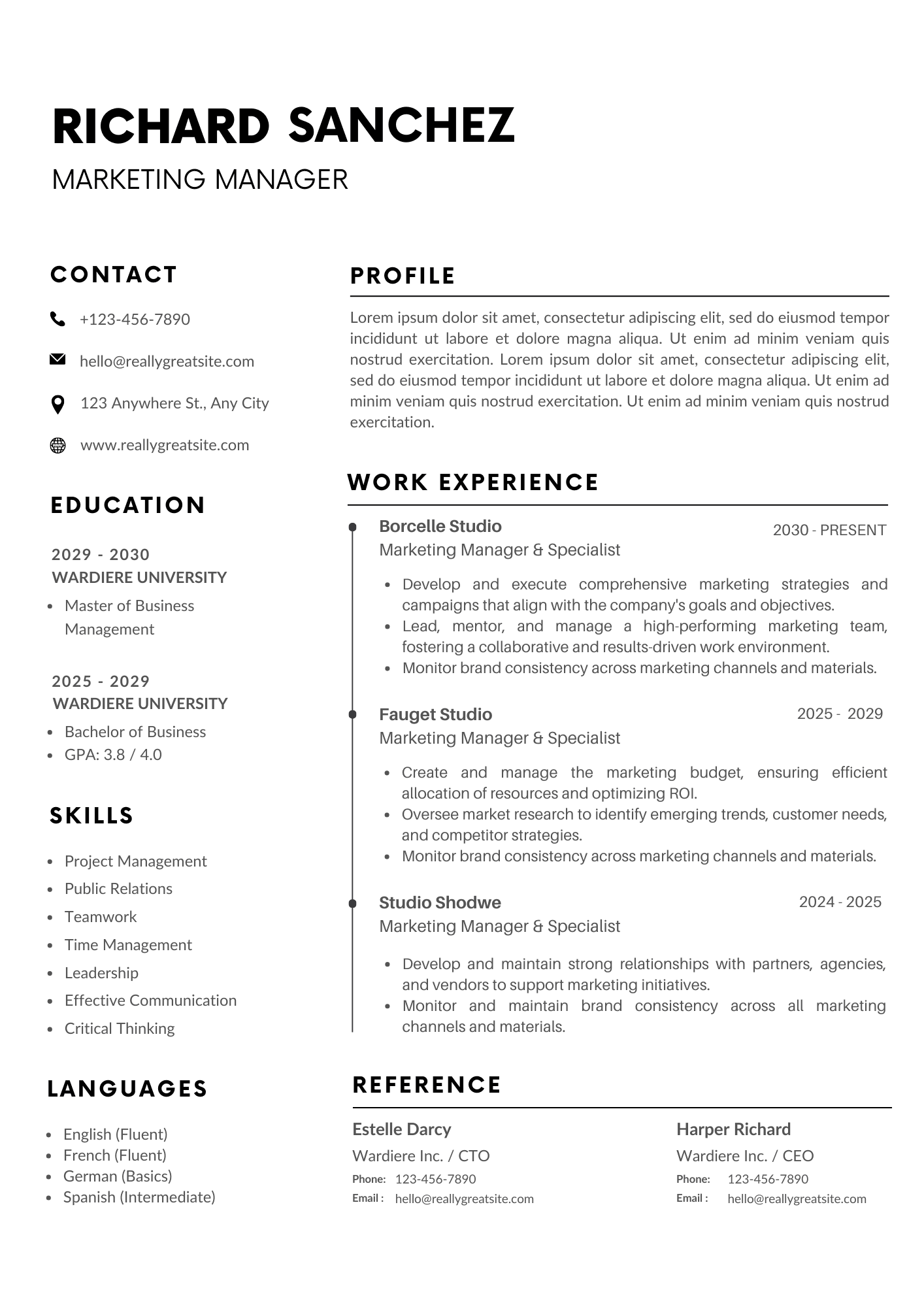 Resume Template 6
